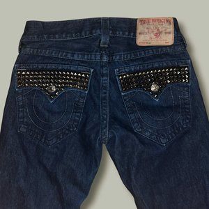Studded True Religion Billy Jeans